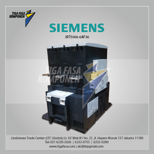 3RT5066-6AF36 MC 110...127 V AC/DC AC3 160 kW 400 V AC