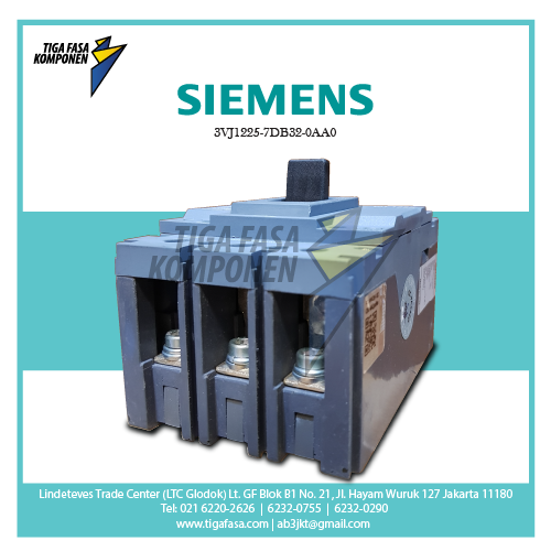 3VJ1225-7DB32-0AA0 MCCB 3P 55kA 200-250A 
