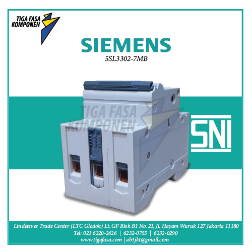 5SL3302-7MB MCB 3P 2A 4.5kA 