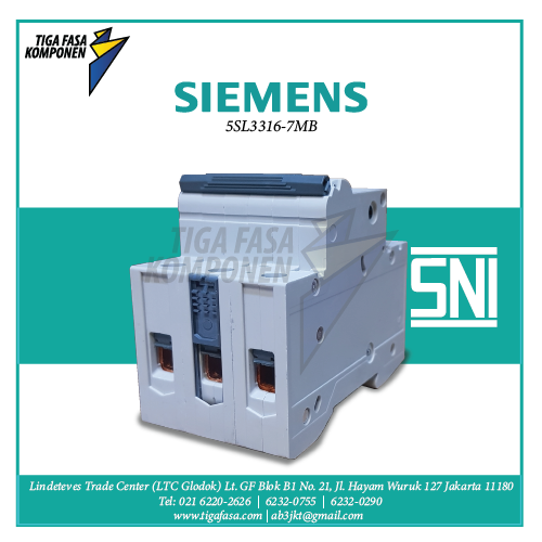 5SL3316-7MB MCB 3P 16A 4.5kA 