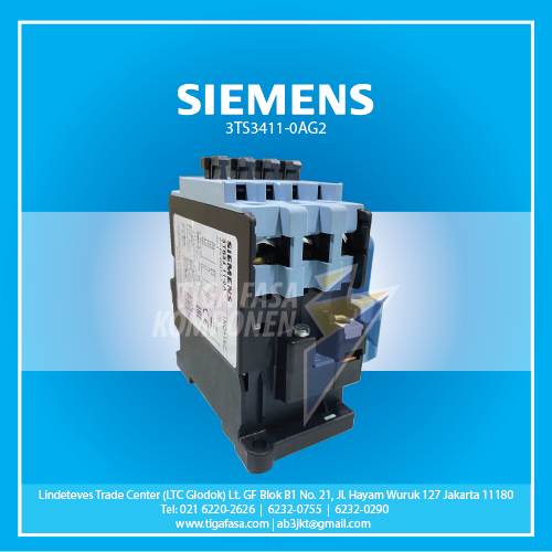 3TS3411-0AG2 MC 15kW 32A 1NO+1NC 110VAC 