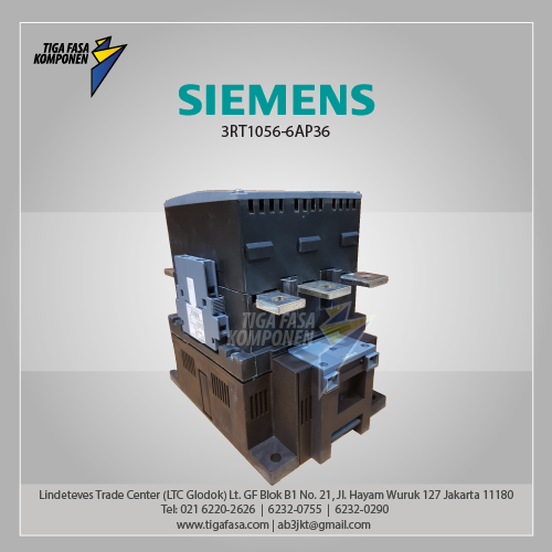 3RT1056-6AP36 MC 185 A 90 kW / 400 V AC (50-60 Hz) / DC Uc: 220-240 V