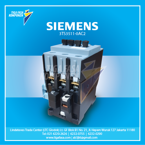 3TS3511-0AC2 MC 18.5kW 40A 1NO+1NC 24VAC 