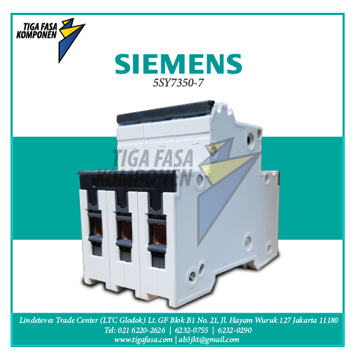 5SY7350-7 MCB 3P 50A 15kA 