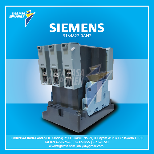 3TS4822-0AN2 MC 37kW 75A 2NO+2NC 220VAC 