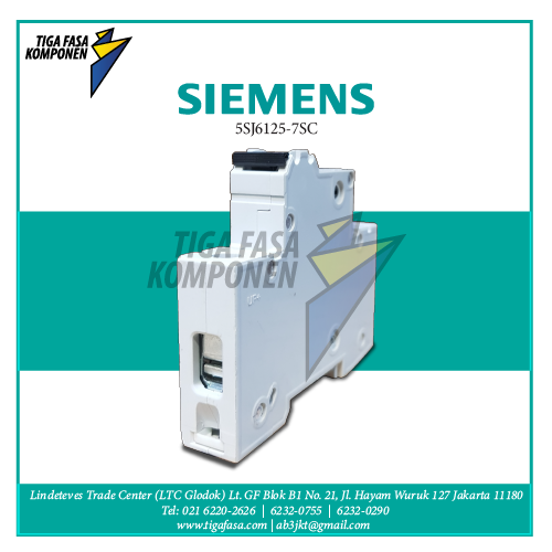 5SJ6125-7SC MCB 1P 25A 6kA 