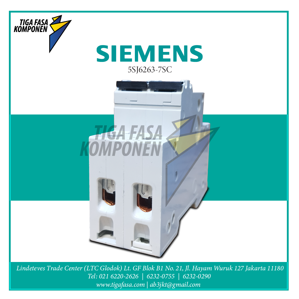 5SJ6263-7SC MCB 2P 63A 6kA 
