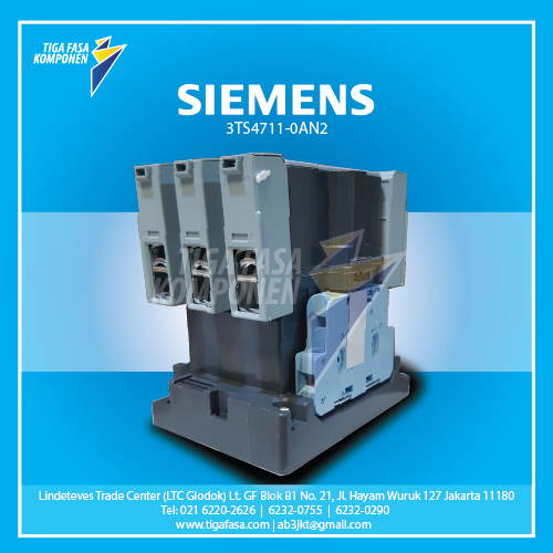 3TS4711-0AN2 MC 30kW 65A 1NO+1NC 220VAC 