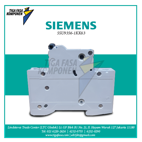 5SU9356-1KK63 RCBO 1P+N 63A 6kA