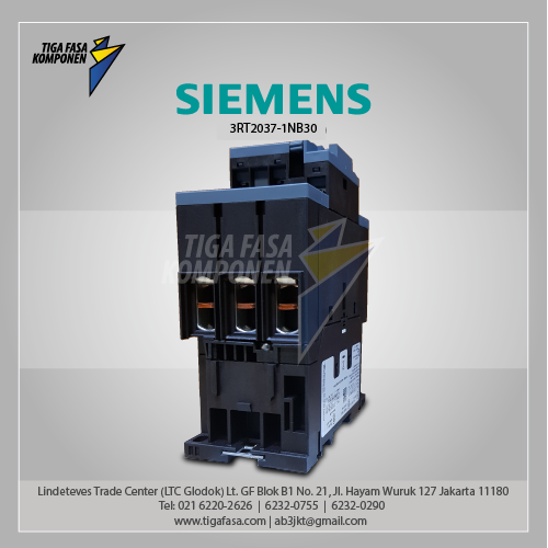 3RT2037-1NB30 MC 65 A 30 kW / 400 V 3P 20-33 V AC/DC, 50/60 Hz