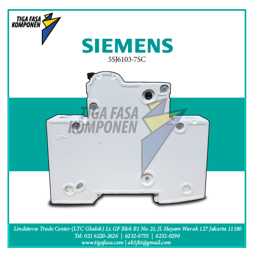 5SJ6103-7SC MCB 1P 3A 6kA 