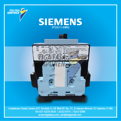 3TS3511-0AN2 MC 18.5kW 40A 1NO+1NC 220VAC 