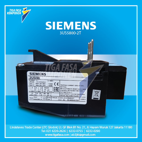 3US5800-2T Overload Relay 40...57 A  10 A Size 4