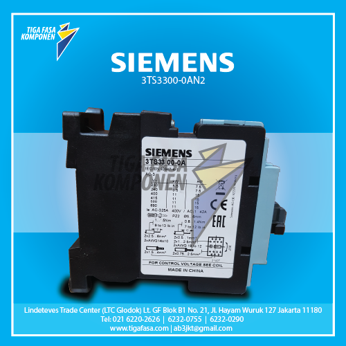 3TS3300-0AN2 MC 11kW 25A 220VAC 