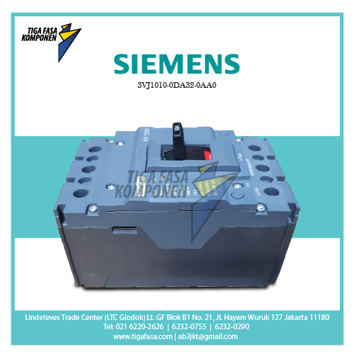 3VJ1010-0DA32-0AA0 MCCB 3P 100A 10kA 