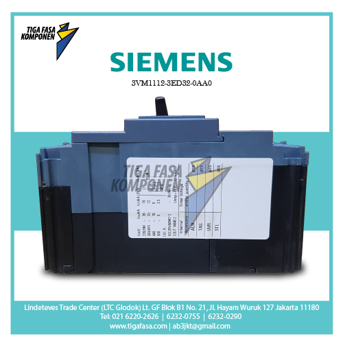 3VM1112-3ED32-0AA0 MCCB 3P 25kA 125A 