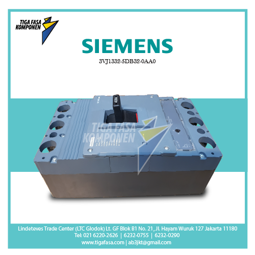 3VJ1340-3DB32-0AA0 MCCB 3P 25kA 320-400A 