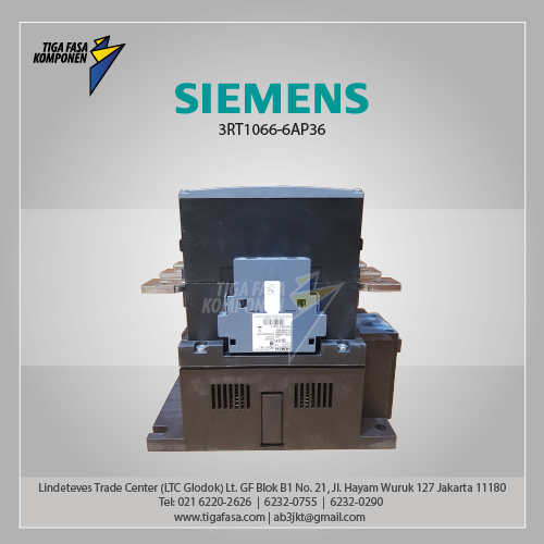 3RT1066-6AP36 MC 300 A 160 kW / 400 V, AC (50-60 Hz) / DC Uc: 220-240 V