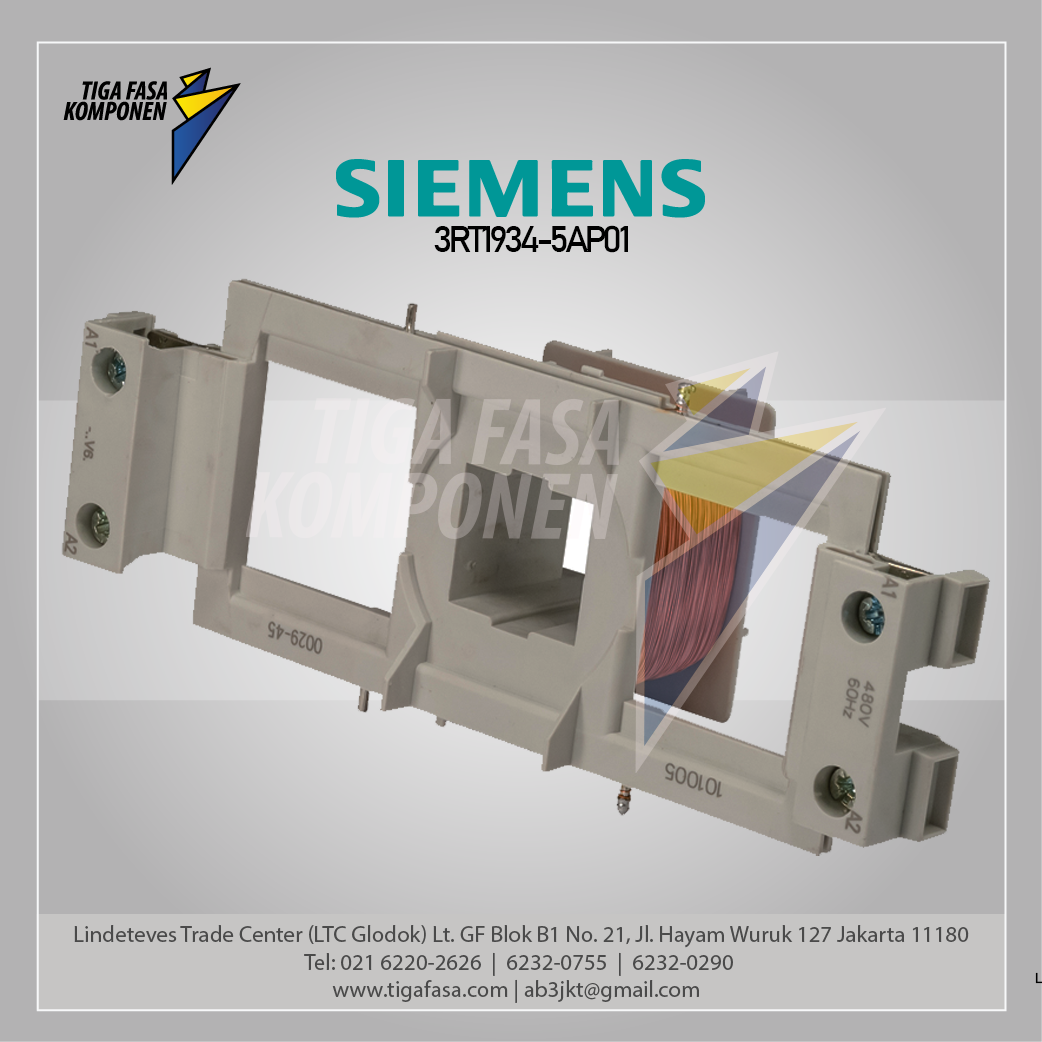 3RT1934-5AP01 Magnet coil for 3RT, Size S2, screw terminal, 220 VAC,50 Hz