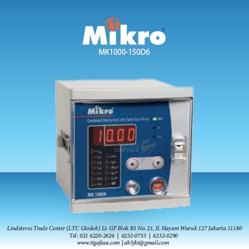 Over Current & Earth Fault Relay MK1000-150D6 MIKRO