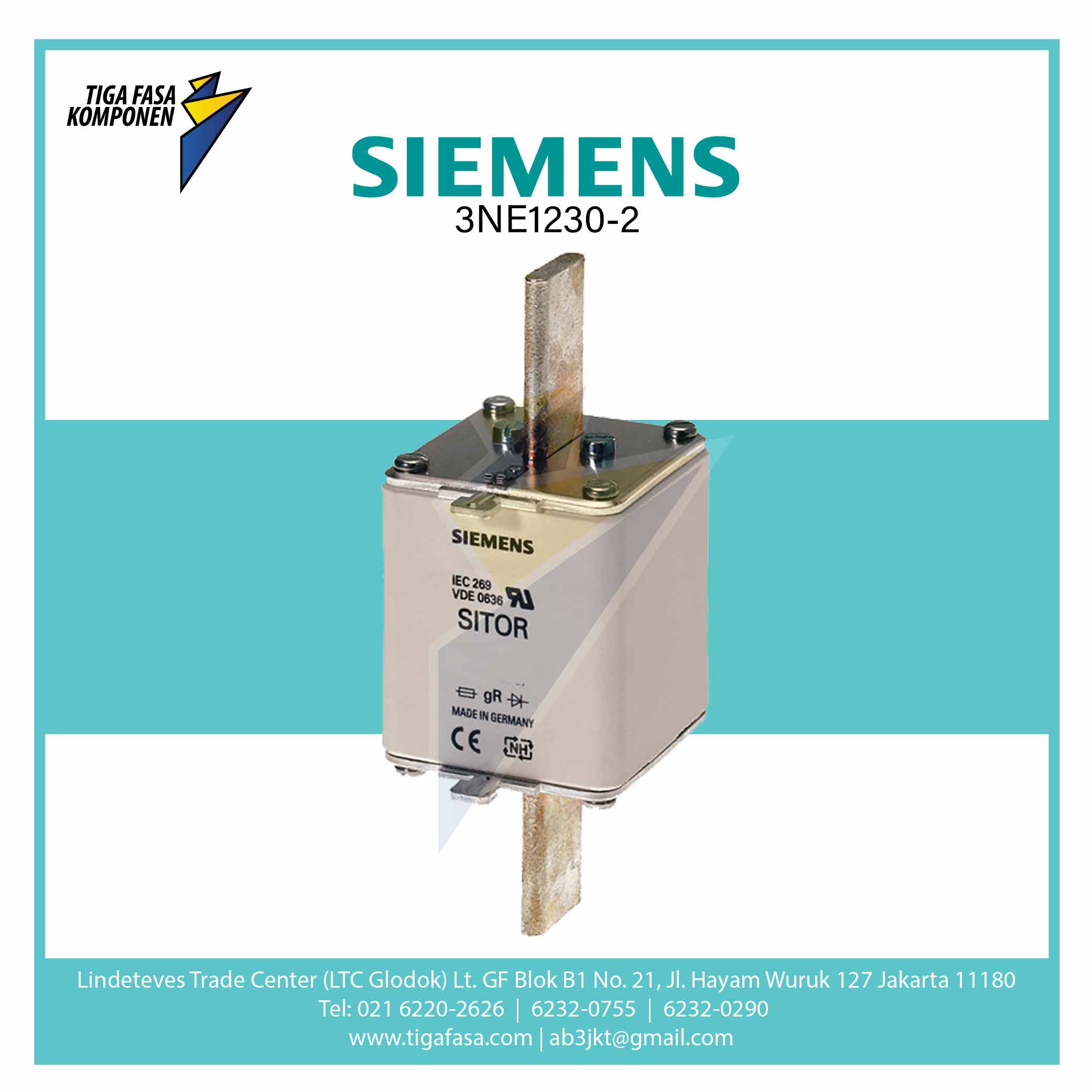 3NE1331-0 SITOR FUSE LINK NH2 350 A