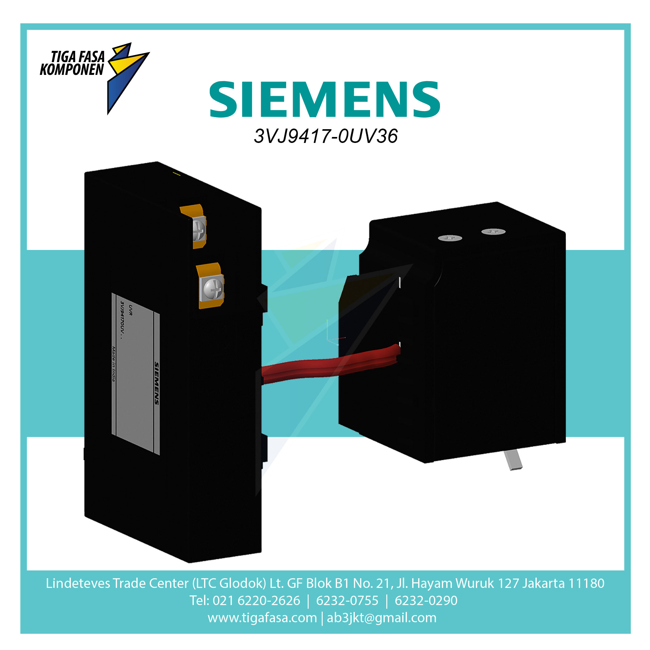 3VJ9417-0UV36  UVR Flex 220VAC 3VJ13/14 