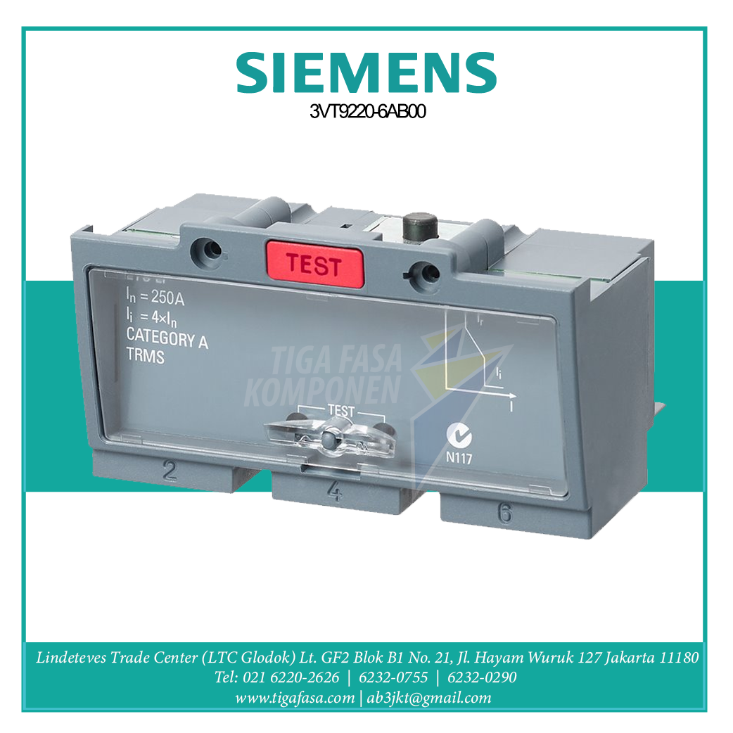3VT9220-6AB00 ETU LP 200A FIXED 