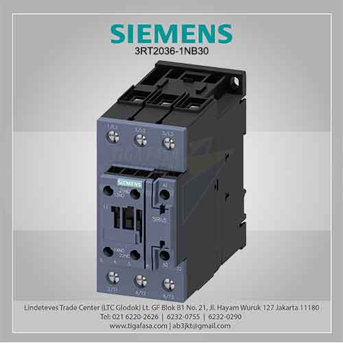 3RT2036-1NB30 MC 51 A 22 kW / 400 V 3P 20-33 V AC/DC 50/60 Hz