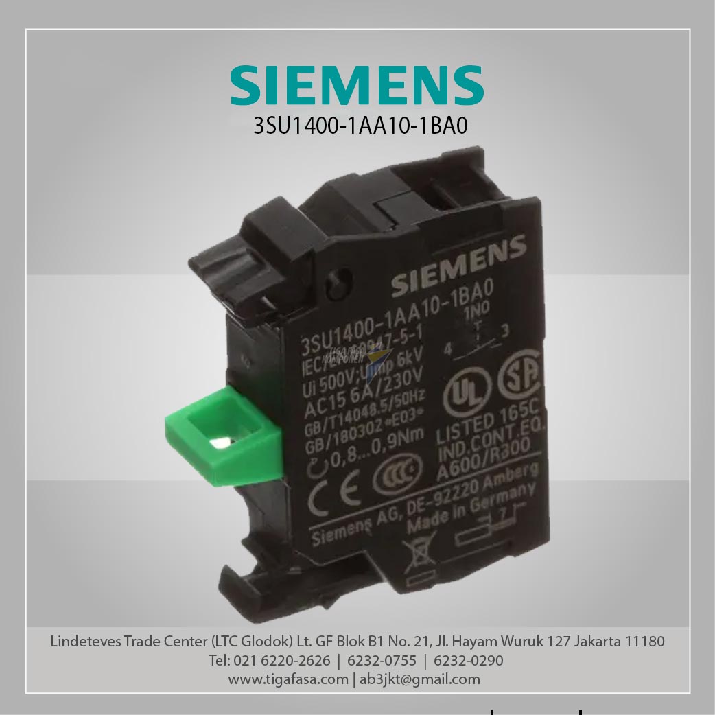 3SU1400-1AA10-1BA0 Contact Module 1NO