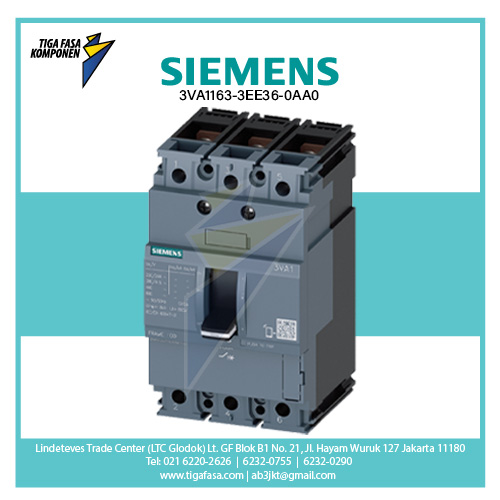 3VA1163-3EE36-0AA0 MCCB 3P 44-63A 25kA 