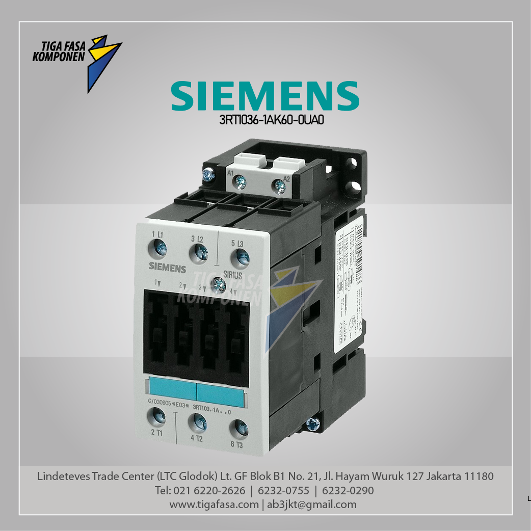 3RT1036-1AK60-0UA0 MC-25HP 460/575VAC 110V