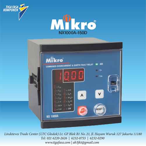 NX1000A-150D Over Current & Earth Fault Relay MIKRO 