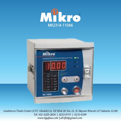 MK231A-110A6 Earth Fault Relay 60Hz 94-127 V AC MIKRO 