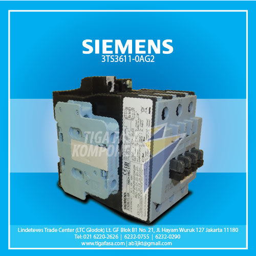 3TS3611-0AG2 MC 22kW 45A 1NO+1NC 110VAC 
