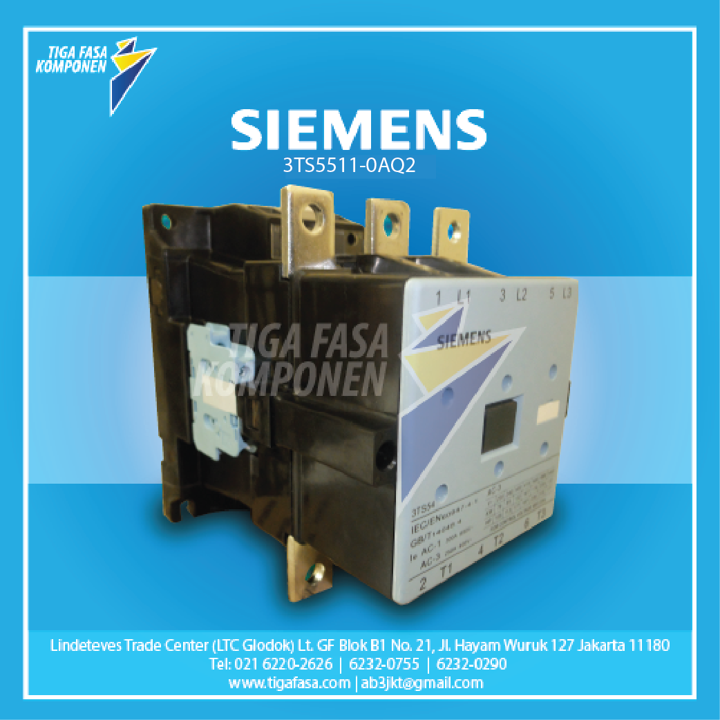 3TS5511-0AQ2 MC 160kW 300A 1NO+1NC 380VAC 