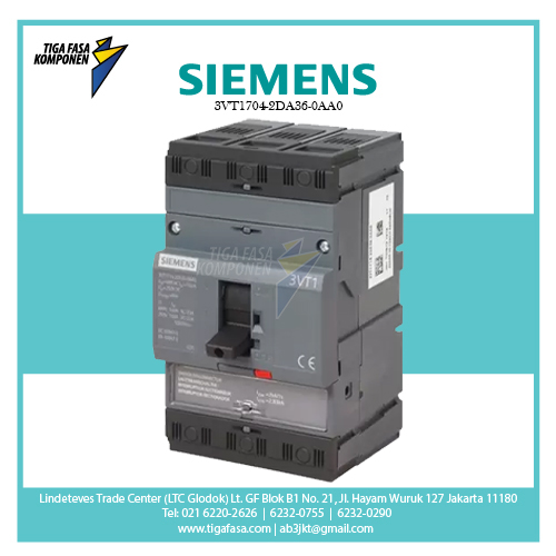 3VT1704-2DA36-0AA0 MCCB Siemens 3P 40A 25KA 