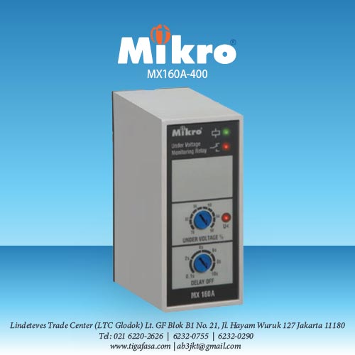 MX160-400 Voltage Control Relay 3Phase 400V AC MIKRO