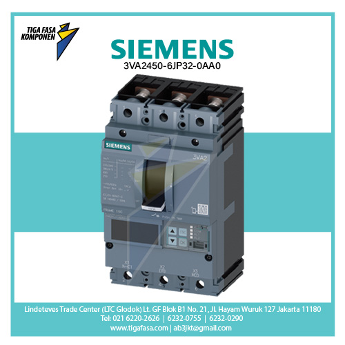 3VA2450-6JP32-0AA0 MCCB 3P 200-500A 85kA 