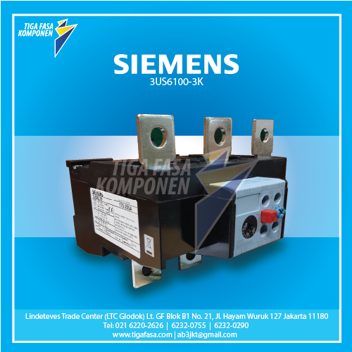 3US6100-3K Overload Relay 120...150A  10A Size 6