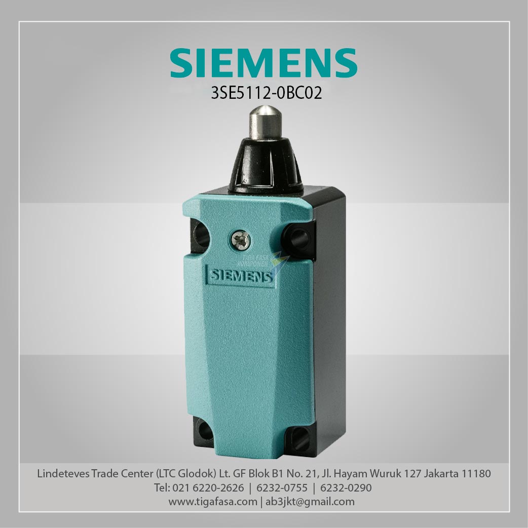 3SE5112-0BC02 Position Switch Metal (M20 x 1.5) 1 NO/1 NC 3 mm