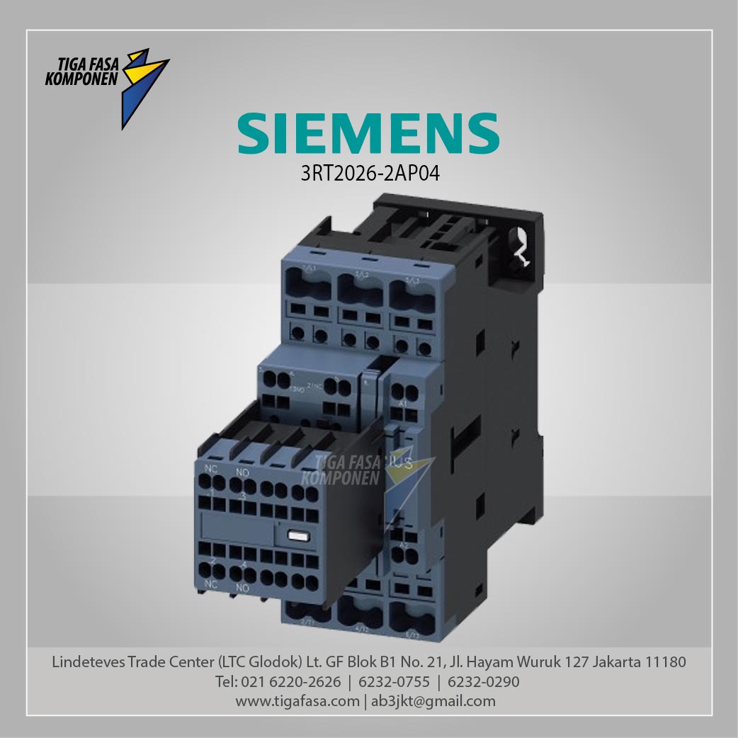 3RT2026-2AP04 MC 25 A 11 kW / 400 V 3P 230 V AC 50 Hz