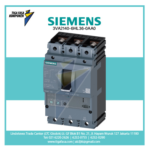 3VA2140-6HL36-0AA0 MCCB 3P 16-40A 85kA 