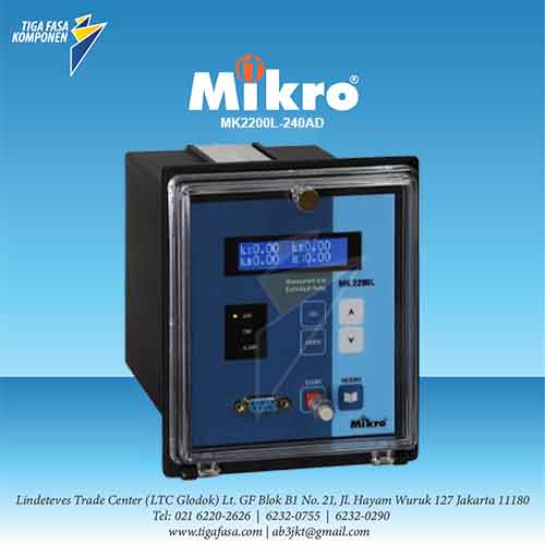 MK2200L-240AD Over Current & Earth Fault Relay 84-265 VAC/DC MIKRO 