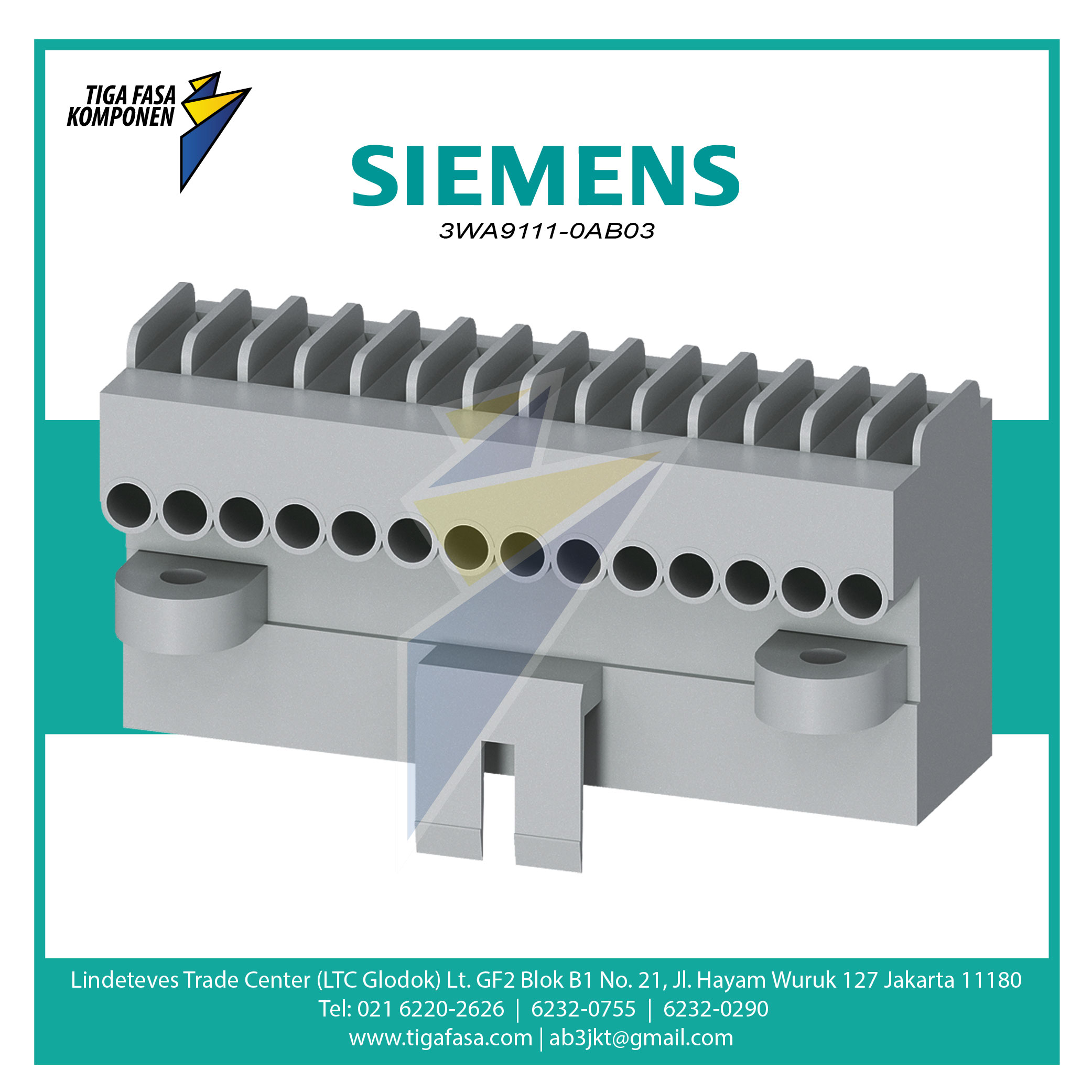 3WA9111-0AB03 3WL9111-0AB03-0AA0 Accessory 3WL Manual Plug