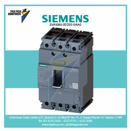 3VA1080-2ED32-0AA0 MCCB 3P 80A 16kA 