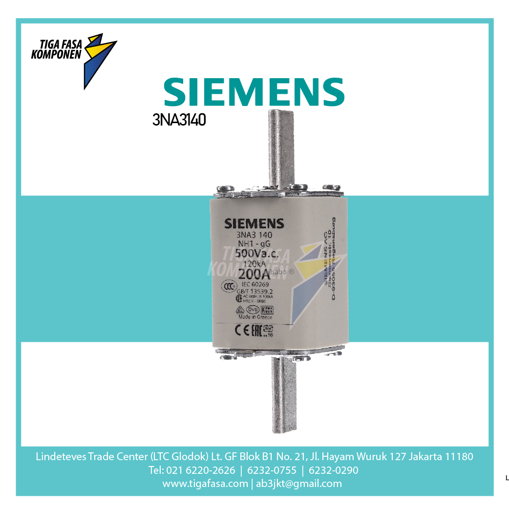 3NA3140 FUSE NH1 200A
