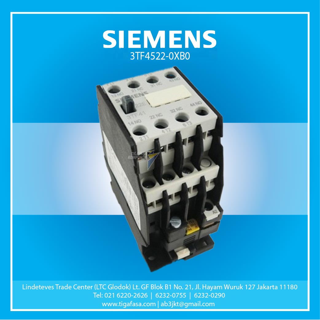 3TF4522-0XB0 CONT.3P-AC1-55A,18,5KW-AC.3-38A; 2NO-2NC 