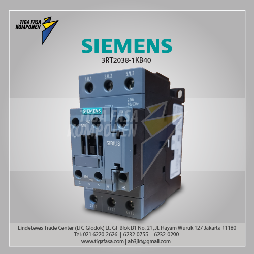 3RT2038-1KB40 MC 80 A 37 kW / 400 V 3P 24 V DC, 0.8-1.2*