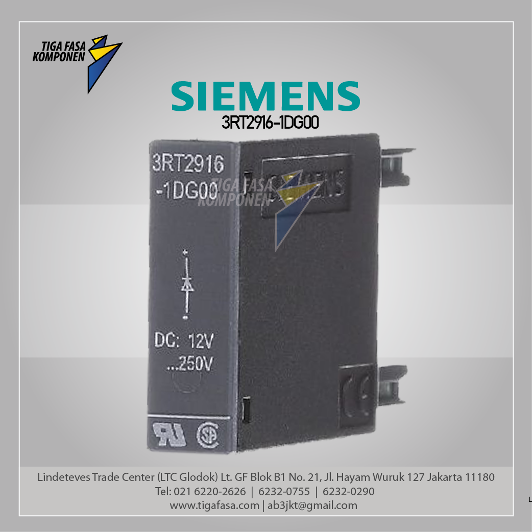 3RT2916-1DG00 Surge Suppressor Suppression Diode 12-250 V DC