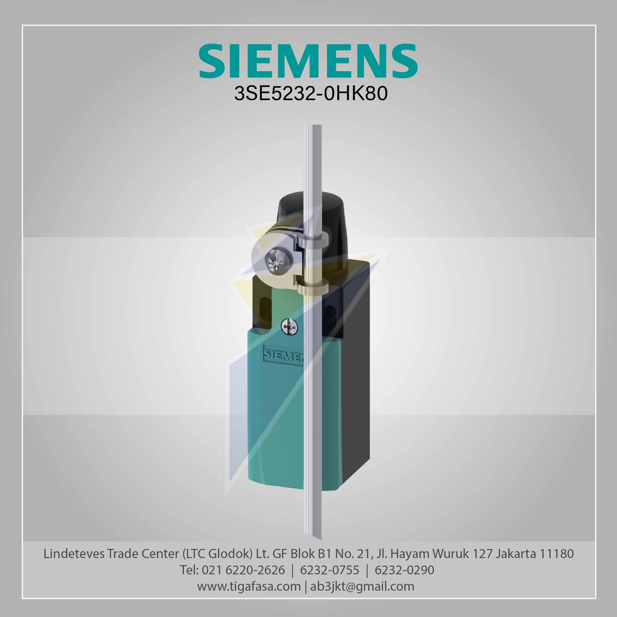 3SE5232-0HK80 Limit Switch 1 x (M20 x 1.5) 1NO/1NC 200 mm